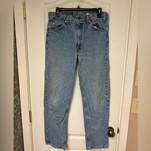 Levis, Vintage, ORANGE TAB, 505 straight leg